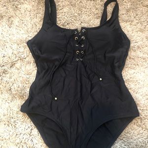 Black One Piece Bathing Suit